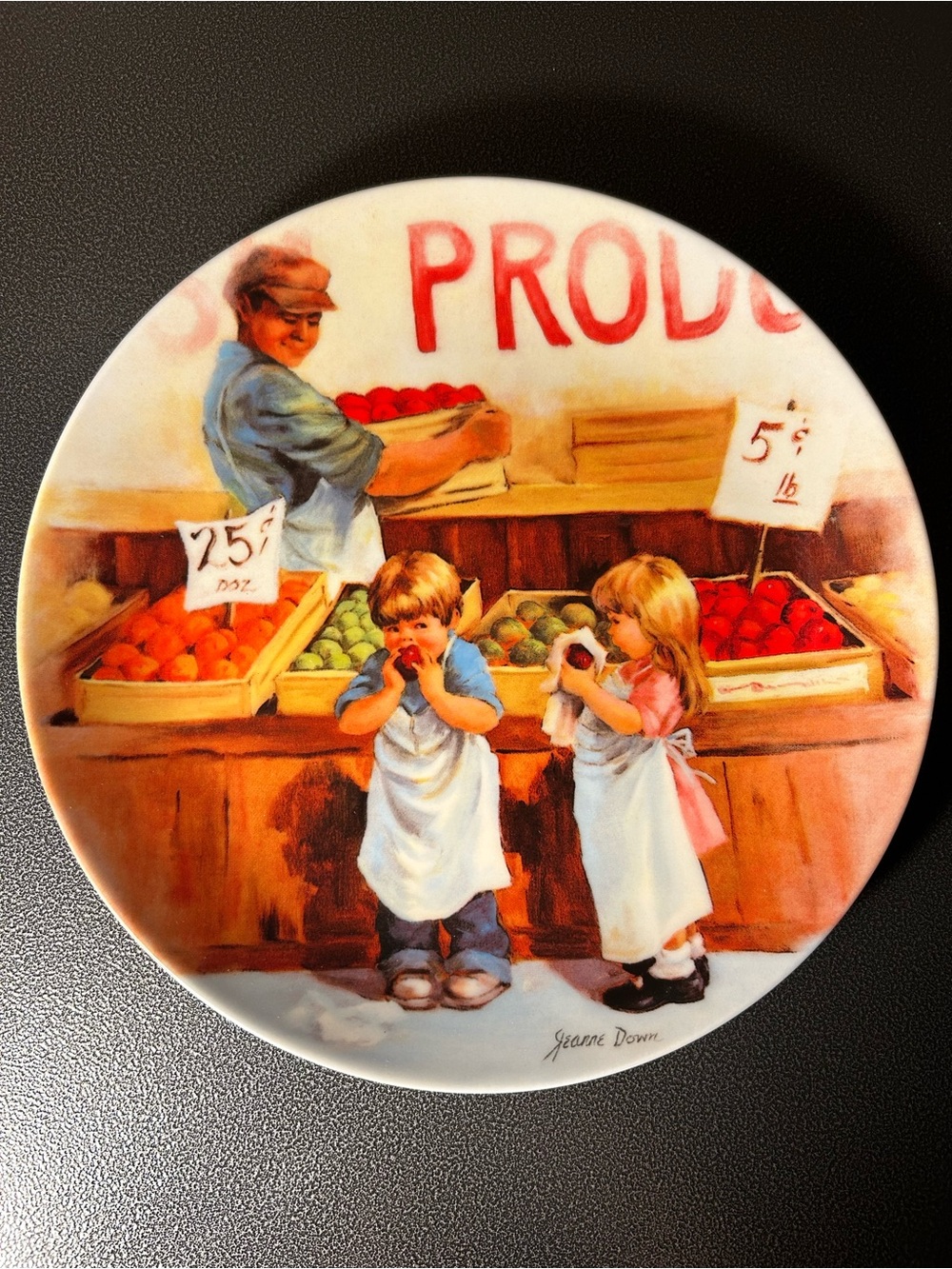 1985 Edwin M. Knowles “Fringe Benefits” Collector's Plate, Vintage Decor